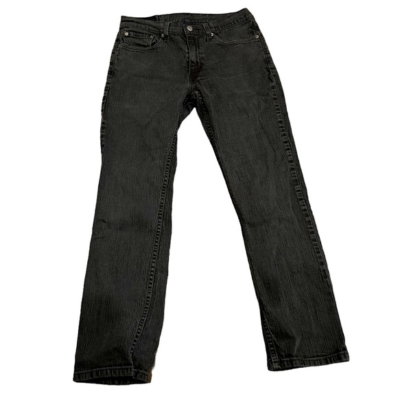 Levi's Jeans Levis 54 Mens Slim Straight Fit Black Jeans Denim Size 33 X 32 Poshmark